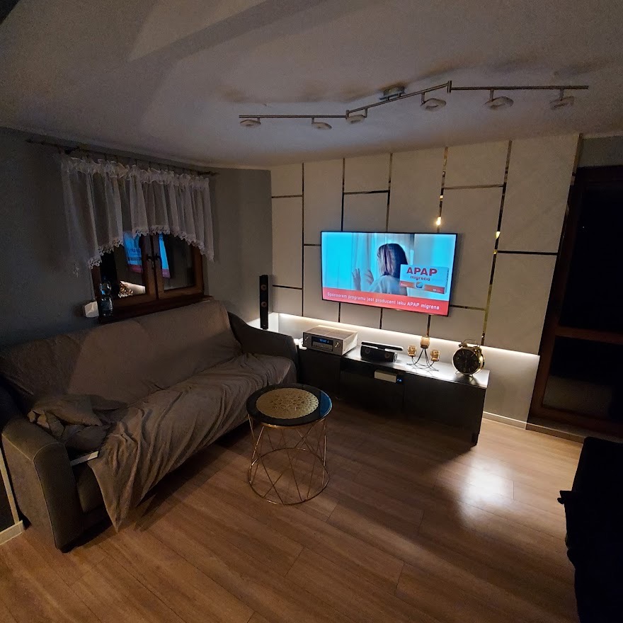 Ściana TV zabudowa G-K